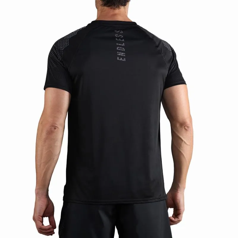 Camiseta Preta Hexágono Infinita e Combativa
