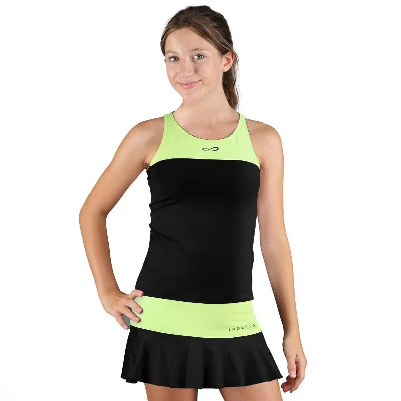 Camiseta Júnior Endless Lace Preto Verde