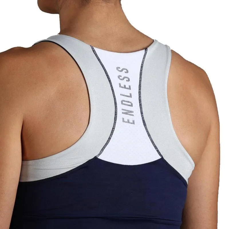 Camiseta Endless Race Azul Marinho Prateado
