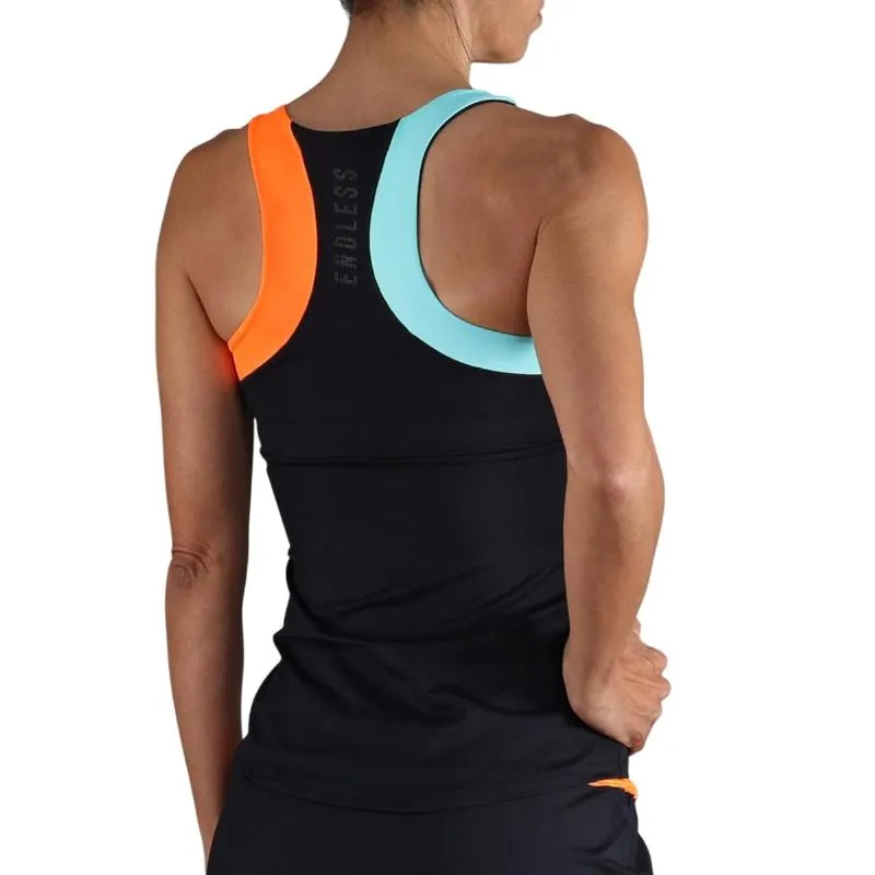Camiseta Endless Race Preto Laranja