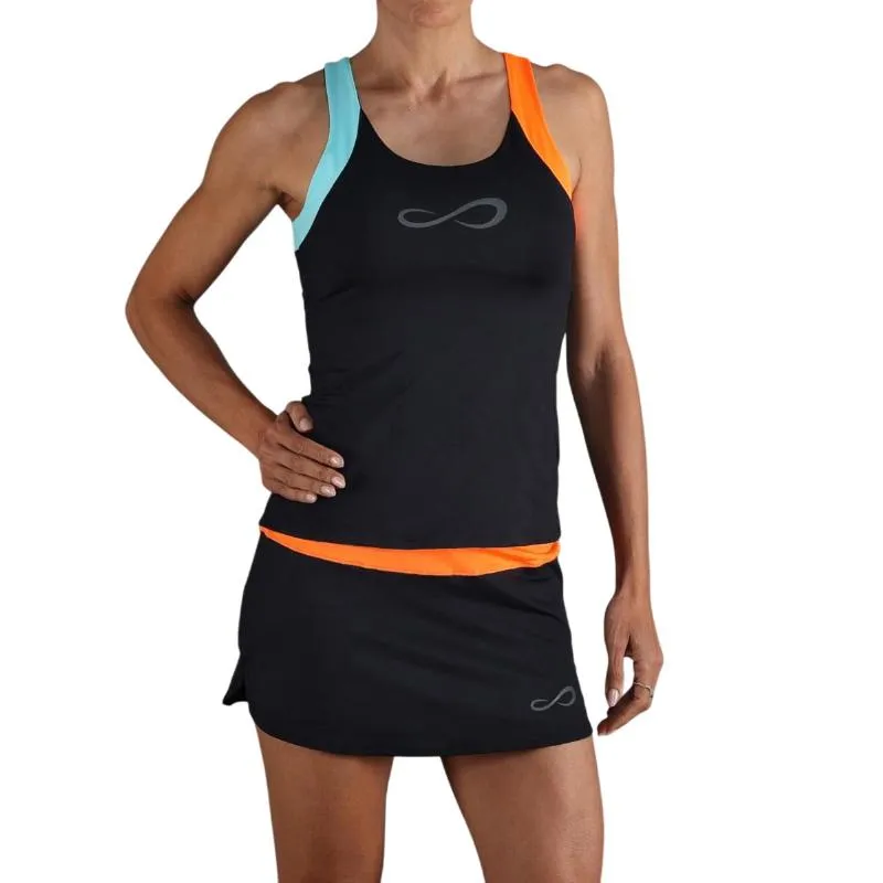 Camiseta Endless Race Preto Laranja