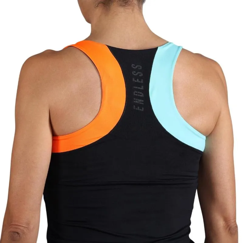 Camiseta Endless Race Preto Laranja