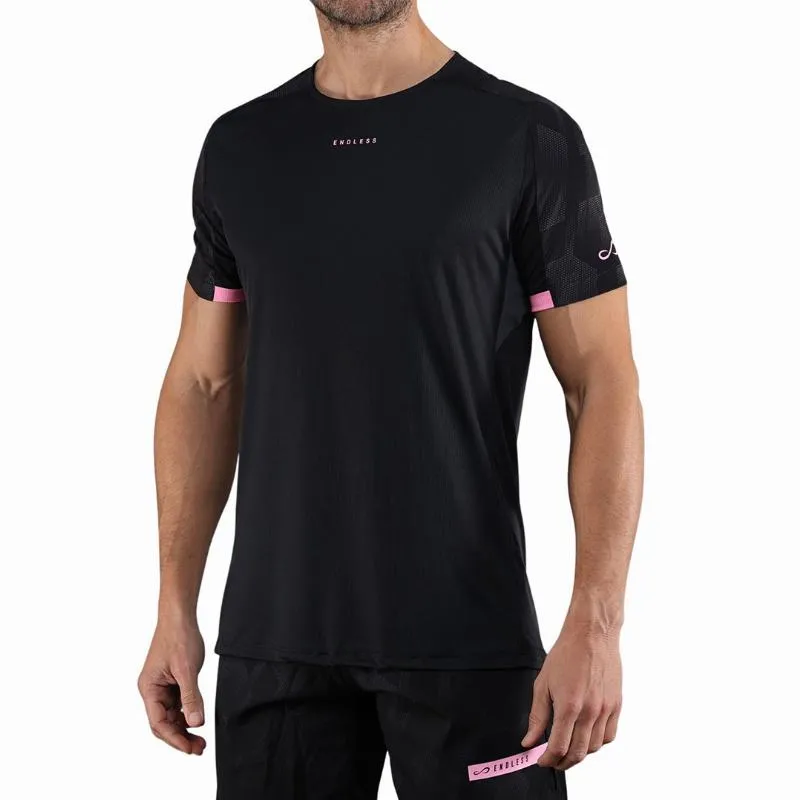 Camiseta Endless Ryker Negro Rosa