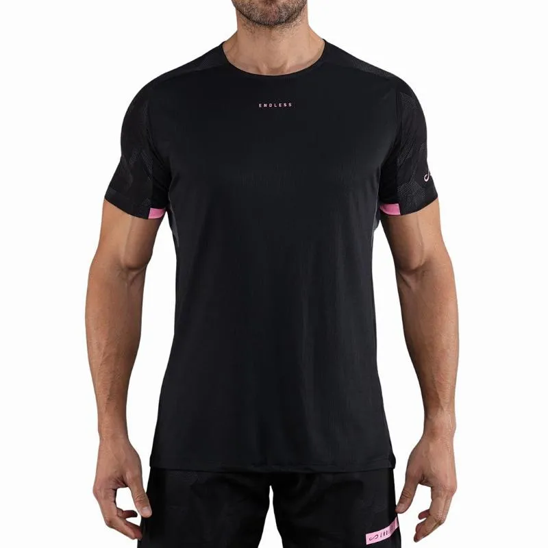 Camiseta Endless Ryker Negro Rosa