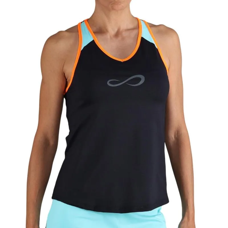 Camiseta Endless Speed V Black Aqua