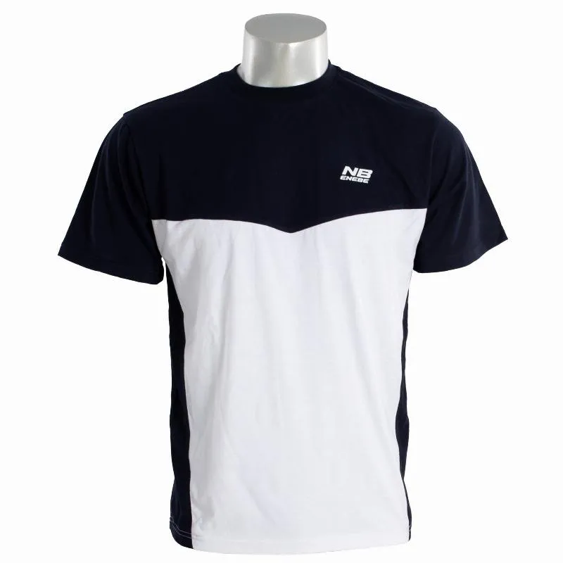 Enebe Magneto White Navy Blue T-Shirt