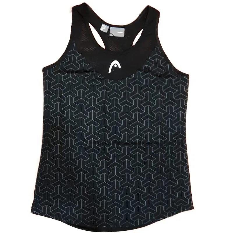 Camiseta feminina preta da Cabeca Alpha