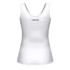 Camiseta Branca Roxa Borrada da Cabeça Feminina