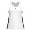 Camiseta Head Club 25 Tech White Royal Blue para Mulheres