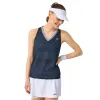 Camiseta Feminina Head Performance Azul Marinho Prata