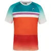 T-Shirt Head Performance Paris Laranja Azul Royal