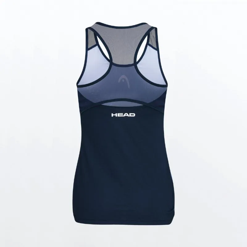 Cabeca azul escura jogar t-shirt feminina impressão