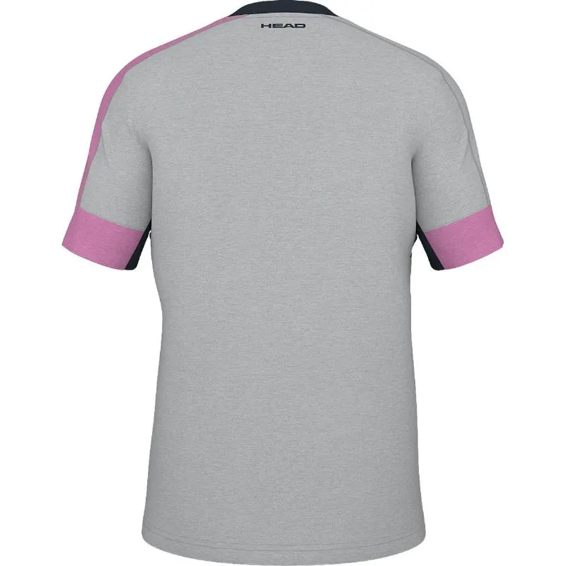 T-Shirt Head Play Tecnologia Rosa Cinzento