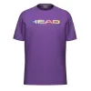 Camiseta Roxa Arco-Íris da Cabeça