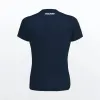 Cabeca azul escura pular camiseta mulheres