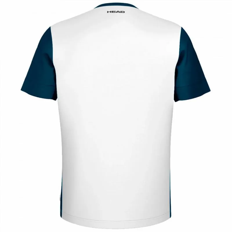 T-shirt Head Slice Branco Azul Marinho