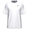 Camiseta Corte de Cabeça Branca Preta