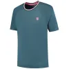 Camiseta Kswiss Hypercourt Mesh Crew 4 Verde Petróleo