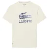 Camiseta de Tênis Lacoste Daniil Medvedev Off-White