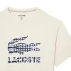 Camiseta de Tênis Lacoste Daniil Medvedev Off-White