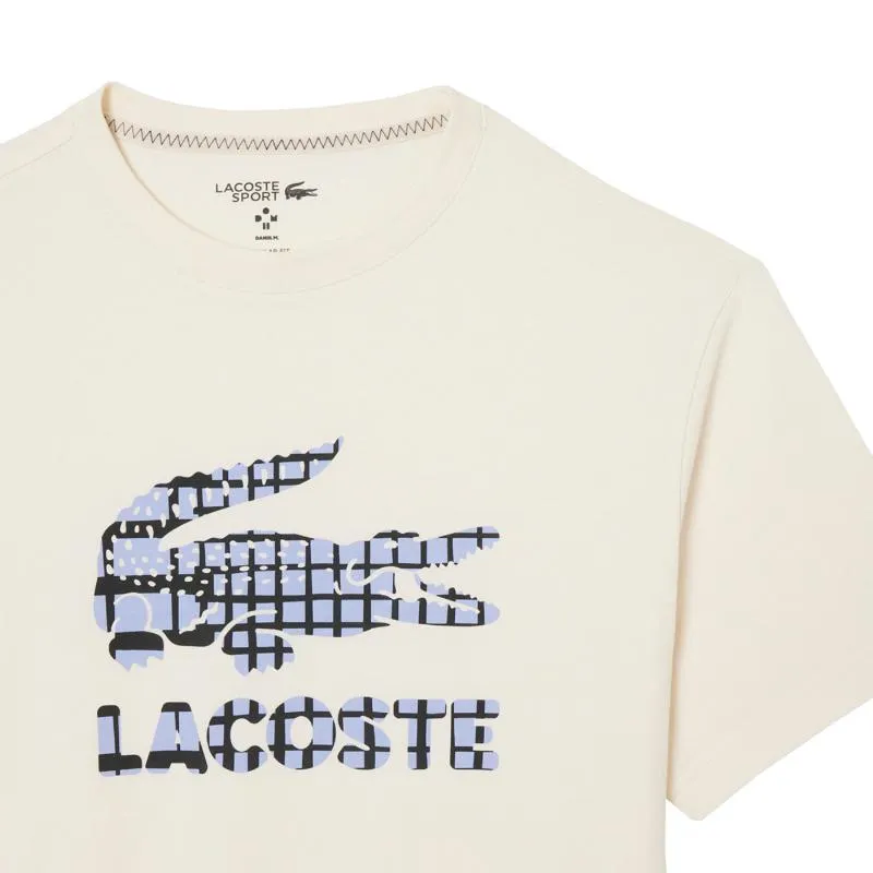 Camiseta de Tênis Lacoste Daniil Medvedev Off-White
