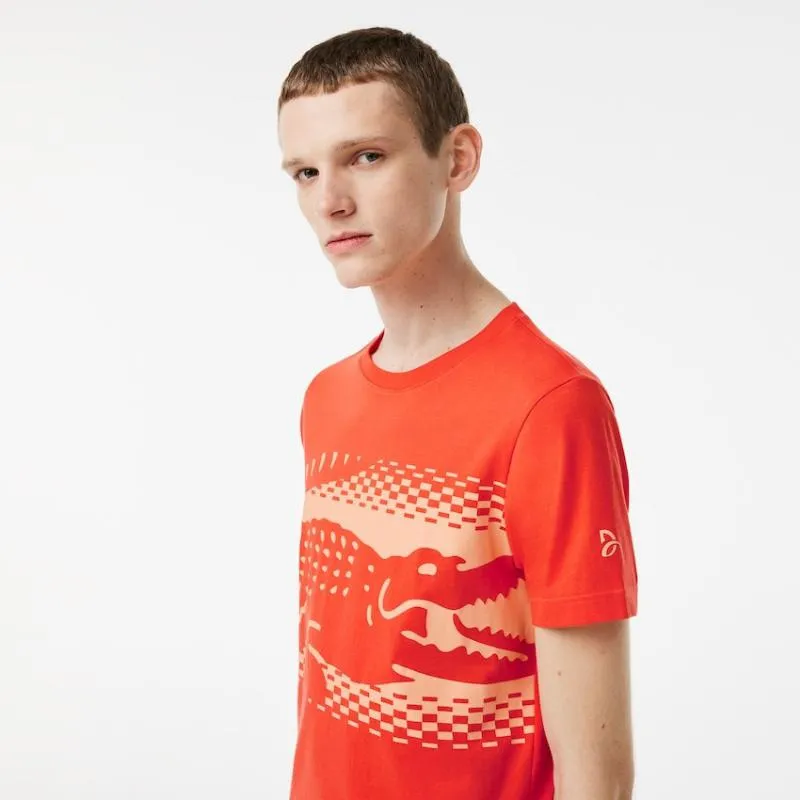 T-Shirt Lacoste Novak Djokovic Laranja