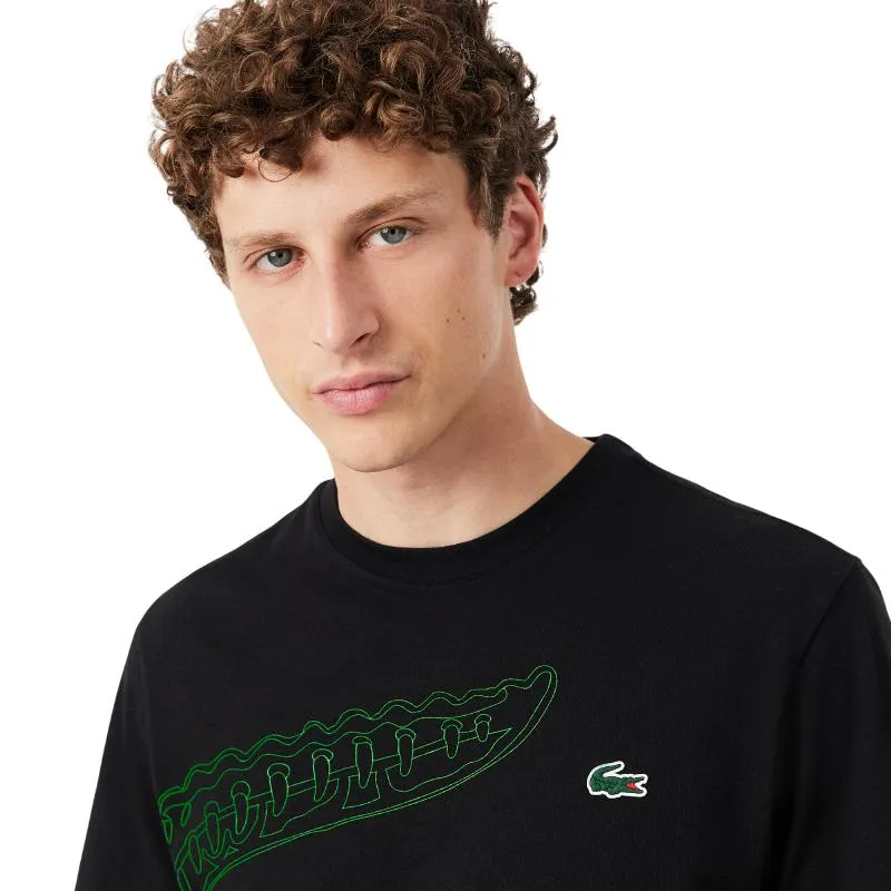 Lacoste Padel Black Fluor Green T-shirt
