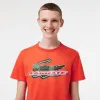 T-Shirt Lacoste Sport Algodon Ecologico Orange