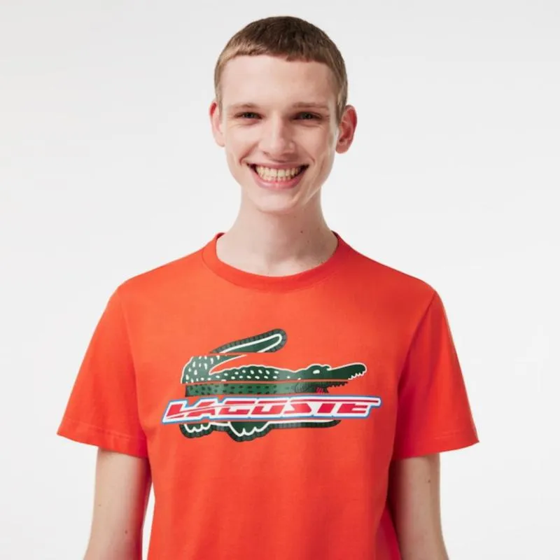 T-Shirt Lacoste Sport Algodon Ecologico Orange