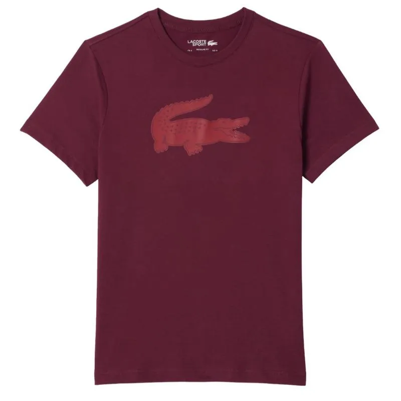 T-Shirt Lacoste Sport Borgonha