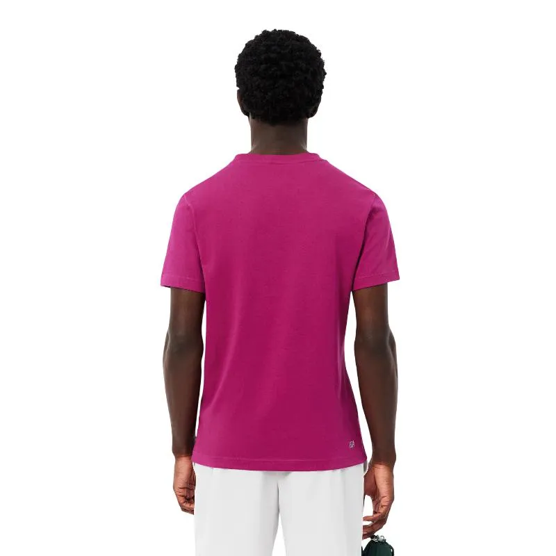 Lacoste Sport Fuchsia Navy Blue T-Shirt