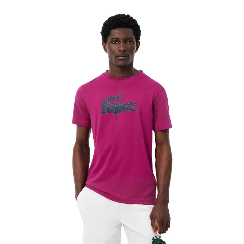 Lacoste Sport Fuchsia Navy Blue T-Shirt