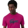 Lacoste Sport Fuchsia Navy Blue T-Shirt