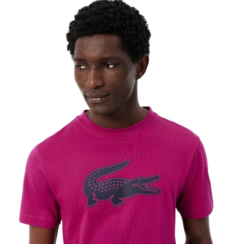 Lacoste Sport Fuchsia Navy Blue T-Shirt
