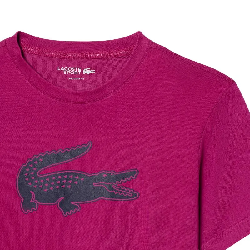 Lacoste Sport Fuchsia Navy Blue T-Shirt
