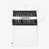 Camiseta Lacoste Sport Logo Blanco Negro