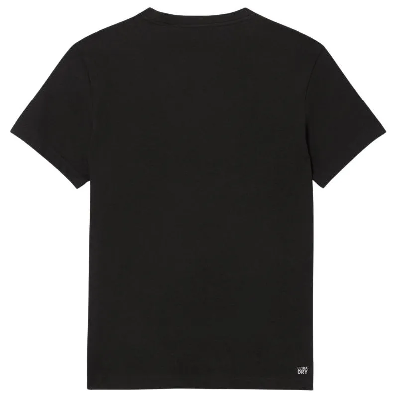 Camiseta Lacoste Sport Preta Caqui