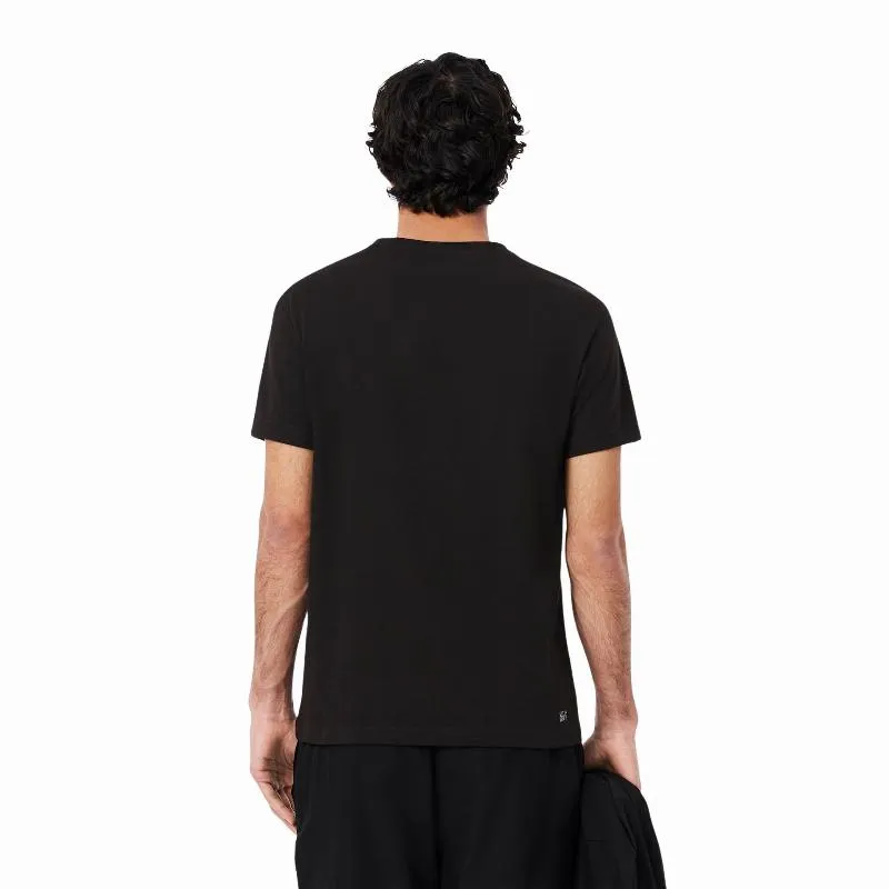 Camiseta Lacoste Sport Preta Caqui