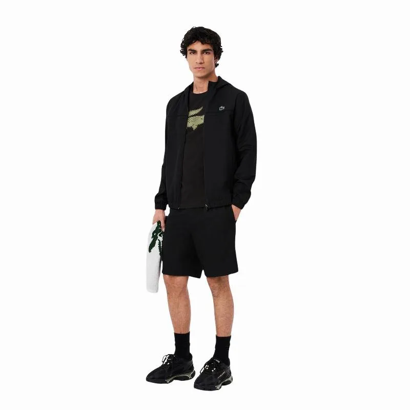 Camiseta Lacoste Sport Preta Caqui
