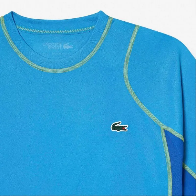 Camiseta Lacoste Sport Pique Azul