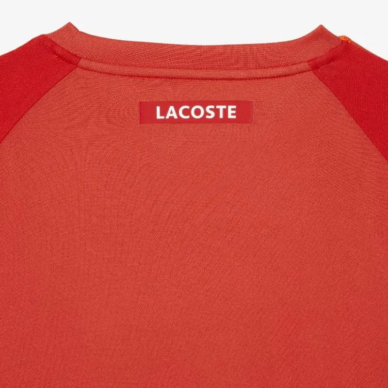 Camiseta Lacoste Sport Pique Laranja