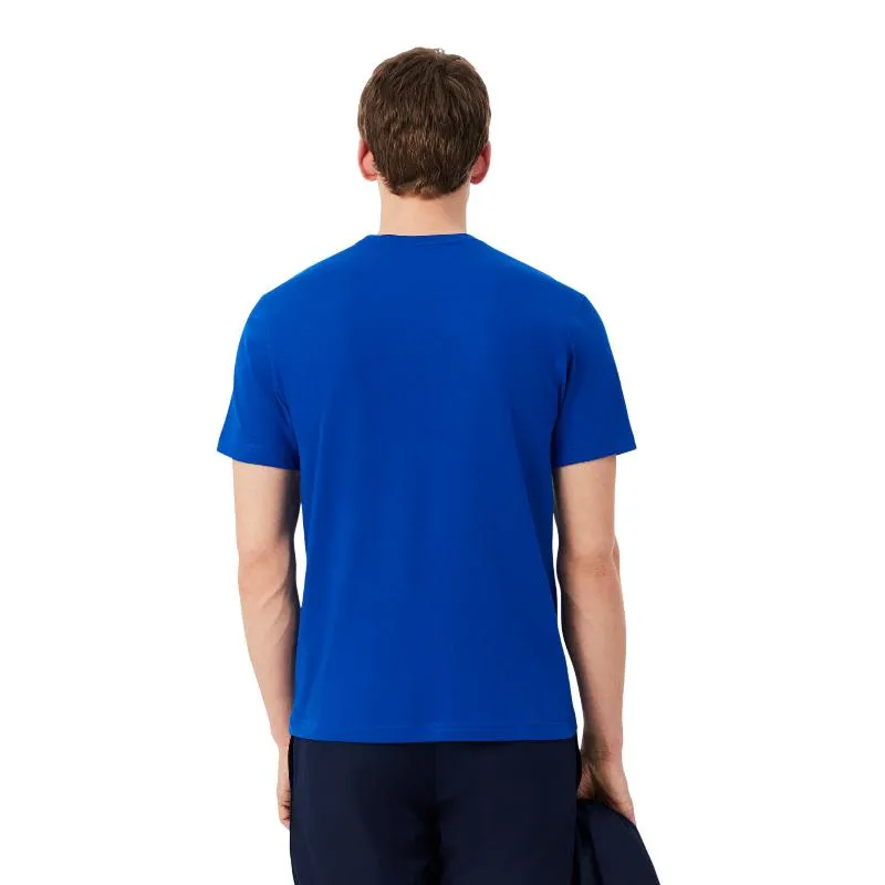 Camiseta Lacoste Sport Regular Fit Azul Cobalto