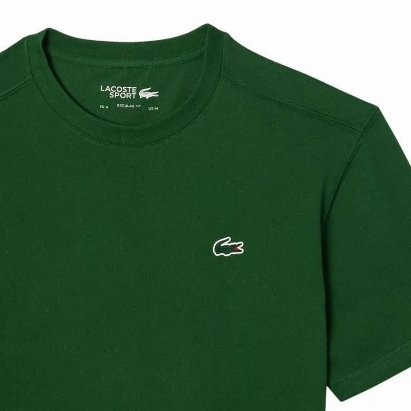 Camiseta Lacoste Sport Regular Fit Verde Escuro