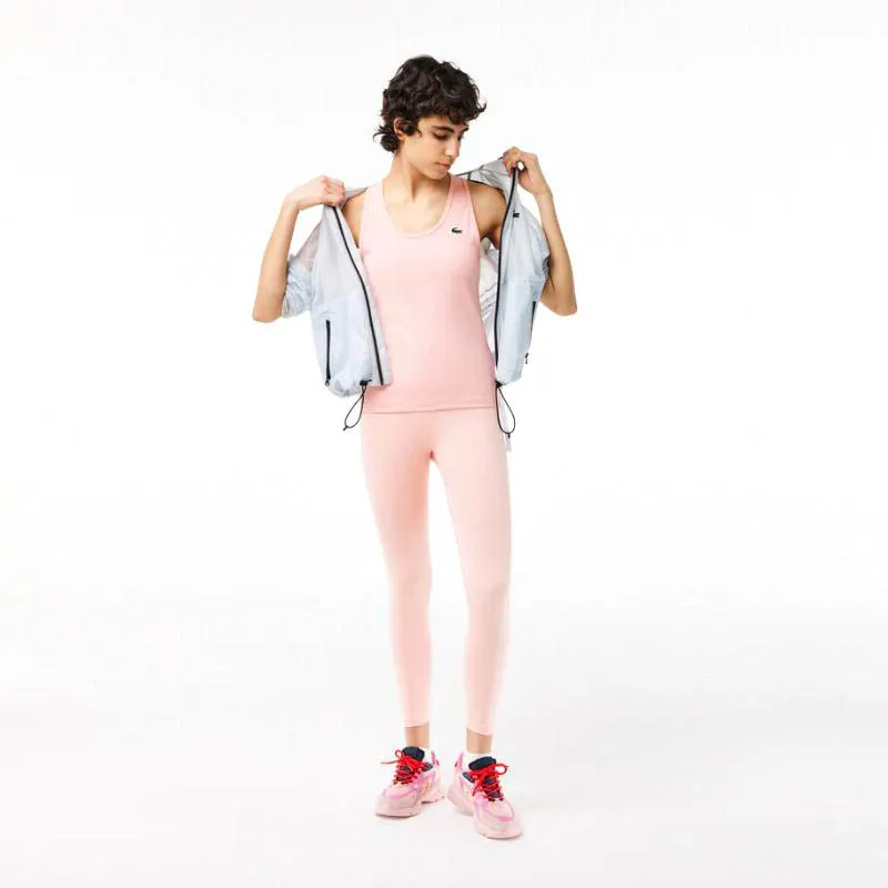Camiseta Lacoste Sport Slim Fit Rosa Claro