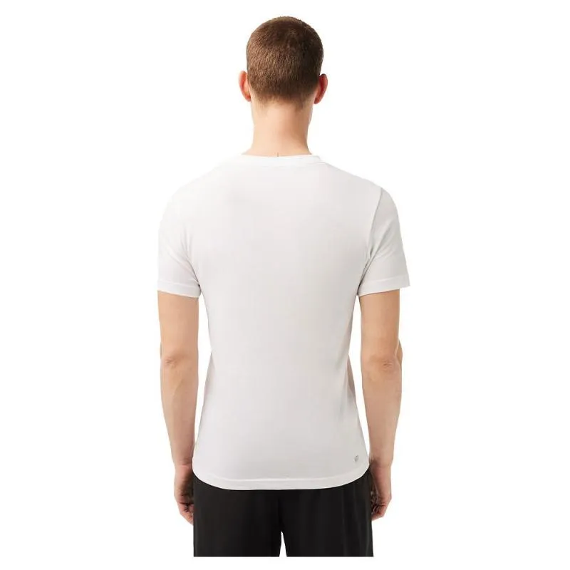 Lacoste Sport T-Shirt respiravel branco verde