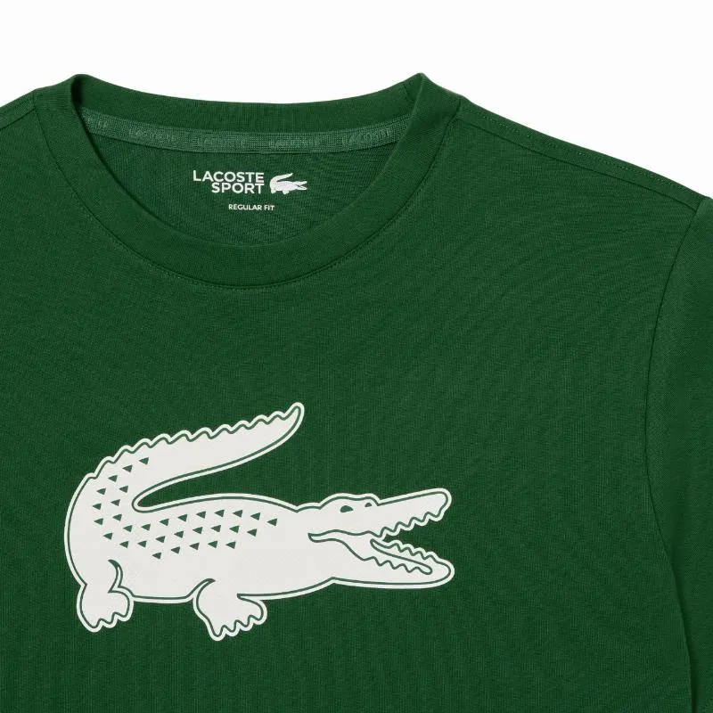 Camiseta Lacoste Sport Verde Branco