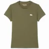 Camiseta Feminina Lacoste Sport Green Khaki