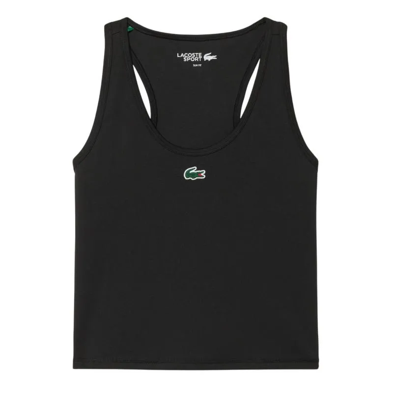 Camiseta Lacoste Tank Negro Mujer