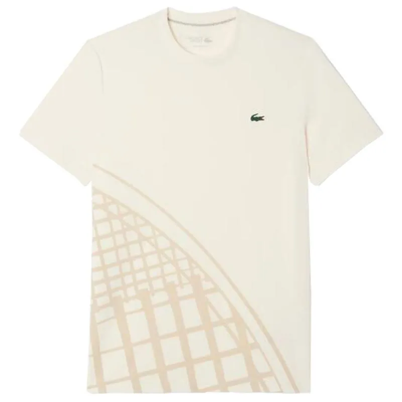 Lacoste Camiseta Tênis Ultra Dry Off-White