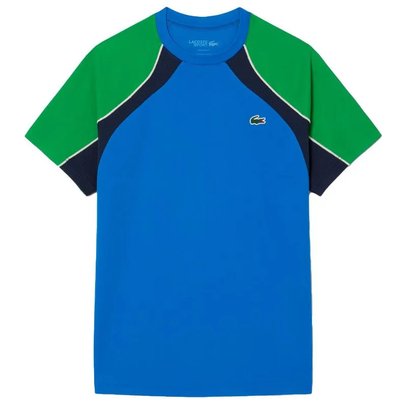 Camiseta Lacoste Ultra Dry Azul Marinho Verde